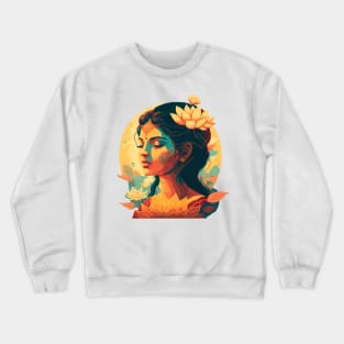 Devi sacred divine lady goddess beauty spiritual artistic art Crewneck Sweatshirt